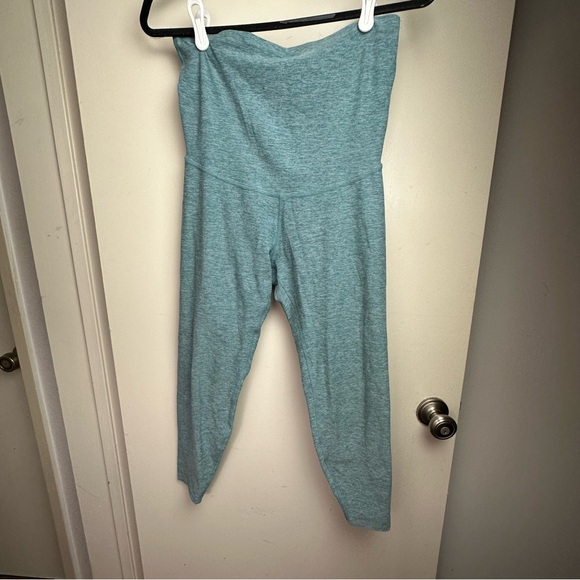 Spacedye Love the Bump Light Green Space Dye Midi Maternity Leggings Size L/XL?? - Picture 3 of 15